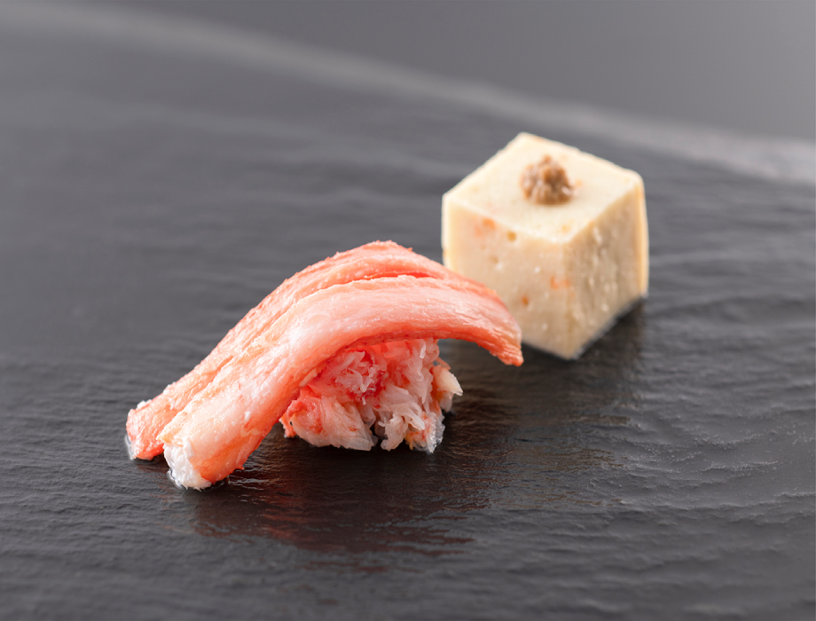 蟹甲羅盛（蟹味噌豆腐入）